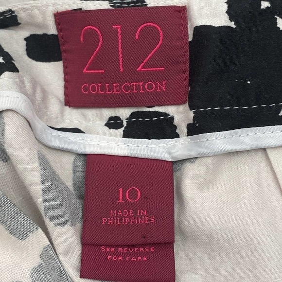 BLACK White Printed A-Line Skirt - Picture 8 of 9